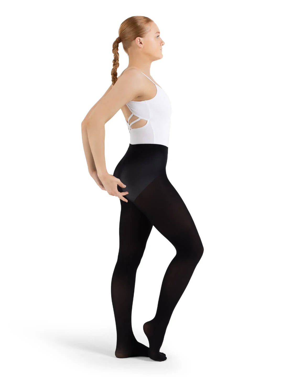 Adult Ultra Soft Self Knit Waistband Footed Tight (1915)
