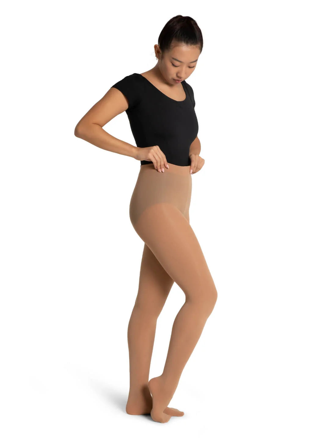 Adult Ultra Soft Self Knit Waistband Footed Tight (1915)
