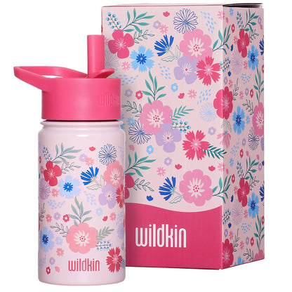 Pink Floral Steel Bottle 14 oz (20920)