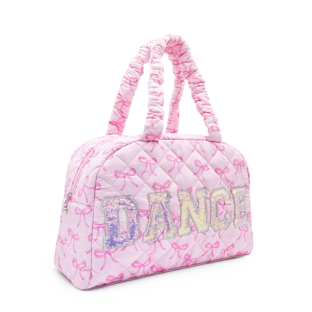 Quilted Bow Print Medium Duffle Bag