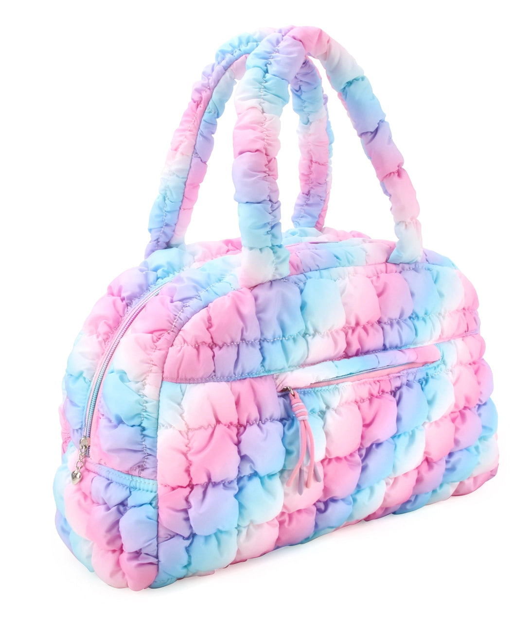 Quilted Scrunchies Ombre Medium Duffle Bag