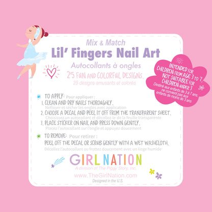 Ballet Bracelet and Nail Sticker Gift Set