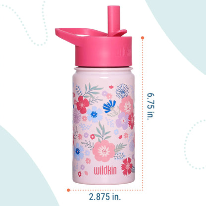 Pink Floral Steel Bottle 14 oz (20920)