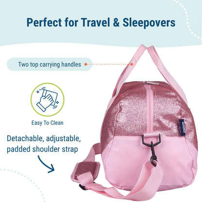 Pink Glitter Overnighter Duffel Bag (25902)