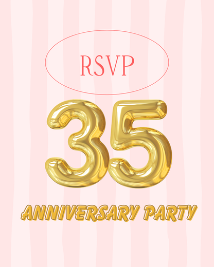 35th Anniversary Party - RSVP