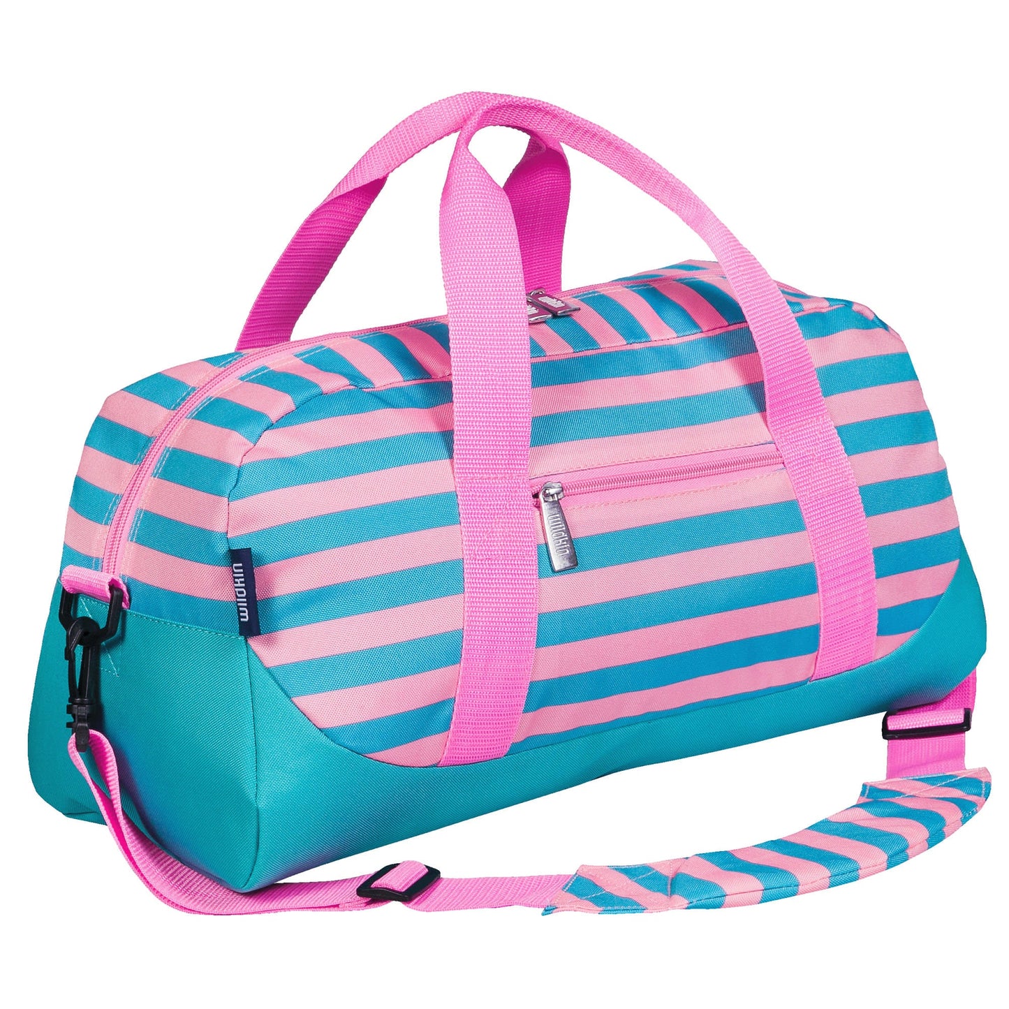 Pink Stripes Overnighter Duffel Bag (25918)