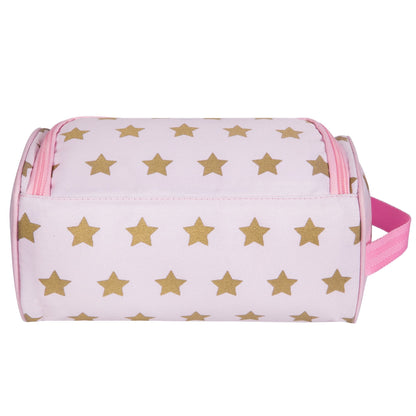 Pink and Gold Stars Toiletry Bag (34804)