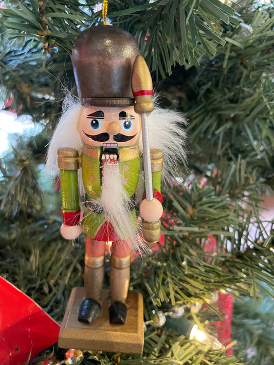 Wooden Nutcracker Ornament